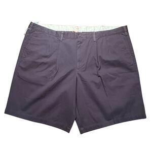 NEW Dockers Pleated Relaxed Fit Navy Blue Shorts NWT Men's Size 50 100% Cotton